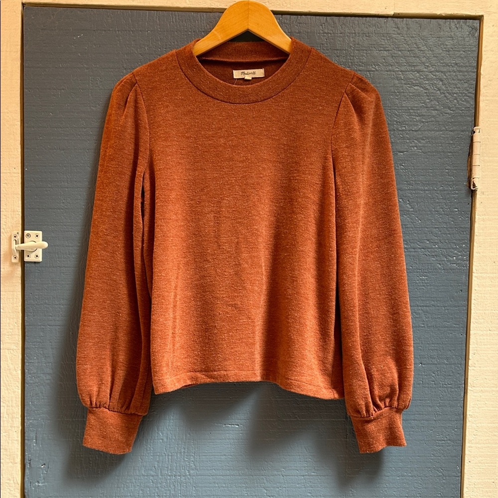 Madewell Women's Burnt Orange Long Sleeve Top